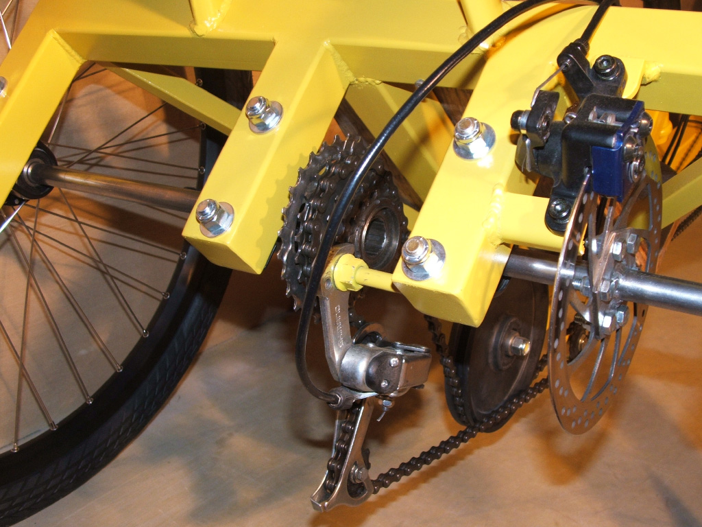 DeltaWolf Racing Trike - rear trike disc brake